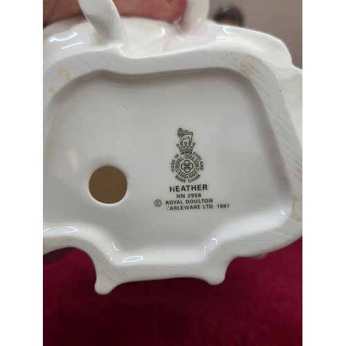 104 - Eight Royal Doulton ceramic figurines to include Sarah HN3380 signed by Michael Doulton, Amanda HN 2... 