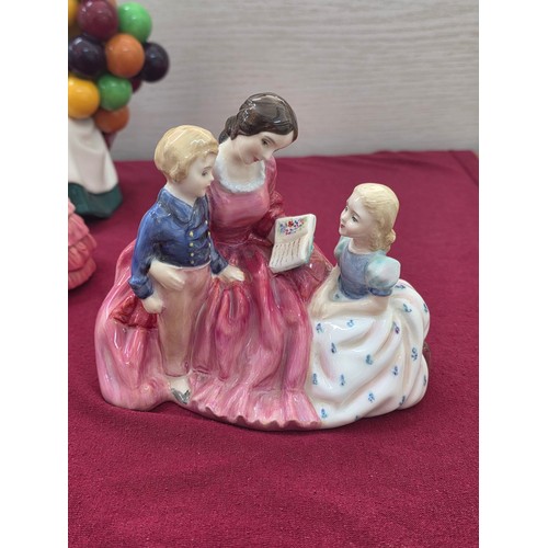 104 - Eight Royal Doulton ceramic figurines to include Sarah HN3380 signed by Michael Doulton, Amanda HN 2... 