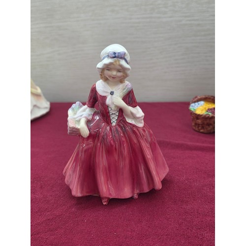 104 - Eight Royal Doulton ceramic figurines to include Sarah HN3380 signed by Michael Doulton, Amanda HN 2... 