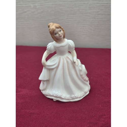 104 - Eight Royal Doulton ceramic figurines to include Sarah HN3380 signed by Michael Doulton, Amanda HN 2... 