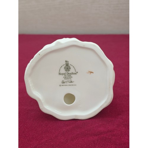 104 - Eight Royal Doulton ceramic figurines to include Sarah HN3380 signed by Michael Doulton, Amanda HN 2... 