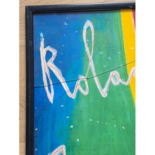 86 - An original Roland Garros 1989 French Tennis Open Championship poster by the Italian Artist Nicola d... 