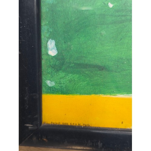 86 - An original Roland Garros 1989 French Tennis Open Championship poster by the Italian Artist Nicola d... 