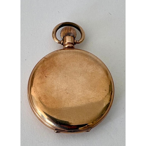 Gold Plated Waltham full hunter pocket watch with seconds dial