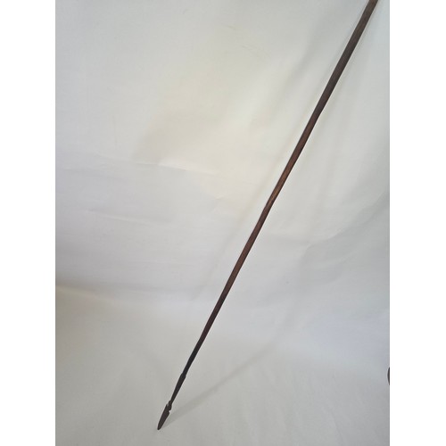 East African barbed hunting spear, 19th century.