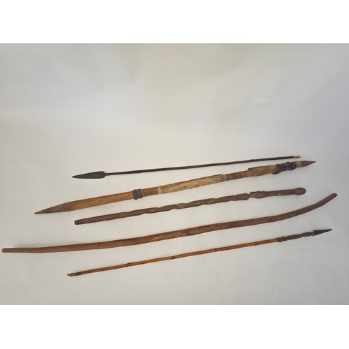 A collection of 5 West African tribal weapons to include;