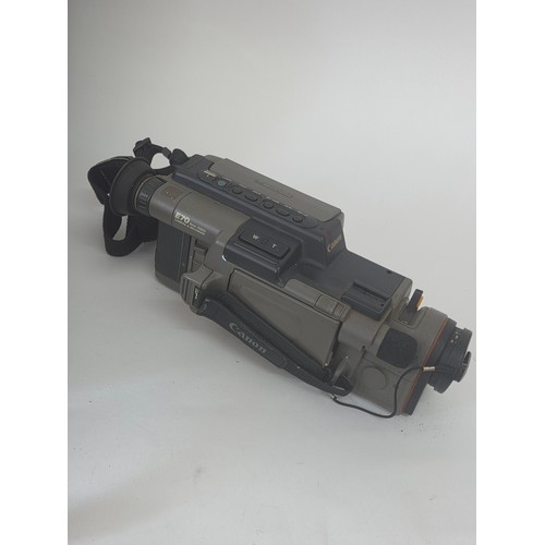 61 - Vintage Canon Canovision 8mm E70 CamRecorder with Hard Case & Extras