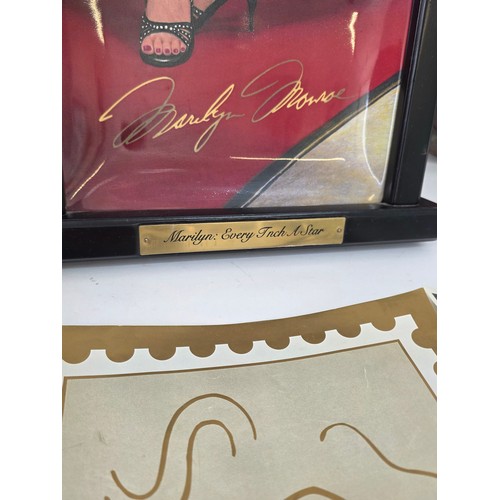 64 - Marilyn Monroe, a quantity of collector plates including a 4 plate framed Every Inch a Star set from... 