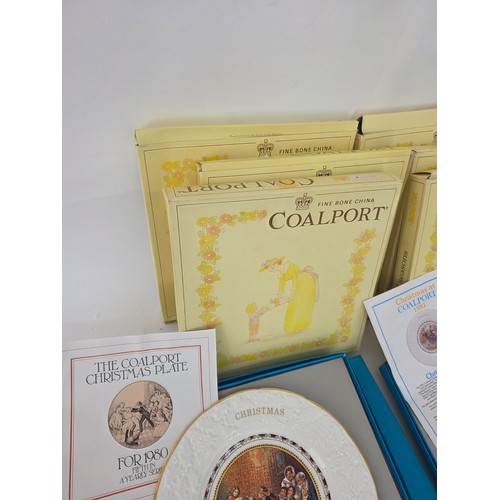 66 - Coalport Christmas Plates, a quantity of 15 all in original boxes most with COA's