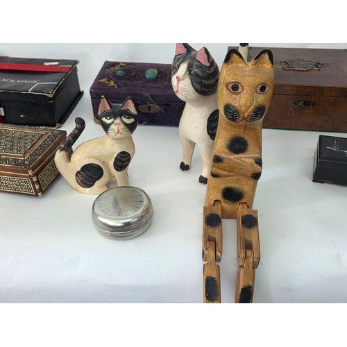 74 - A good mixed lot of collectables to include boxes, pipes, playworn cars, A Citizen TC53 pocket colou... 