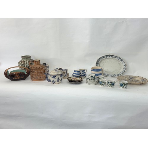 76 - A good mixed lot of vintage ceramics to include Denby, Midwinter, TG green, Chokin, Price and more