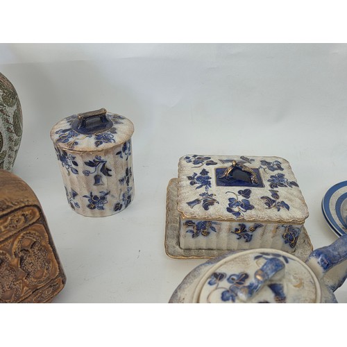 76 - A good mixed lot of vintage ceramics to include Denby, Midwinter, TG green, Chokin, Price and more