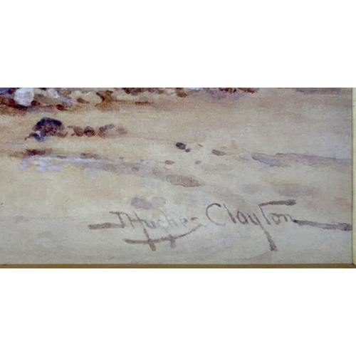 88 - Joseph Hughes Clayton (fl.1891-1929)Coastal scene at low water with fisherman and family, probably W... 