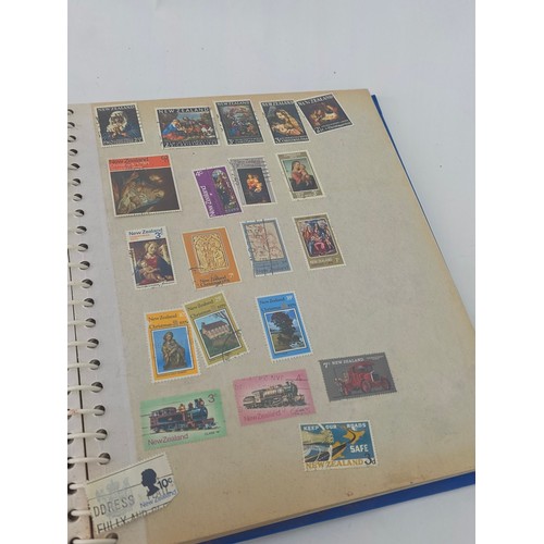 92 - Stamp Collecting. A mixed lot of vintage stamp albums and loose pages