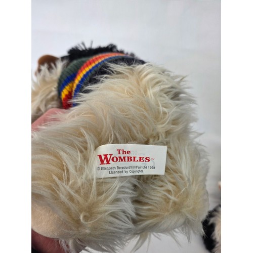 95 - The Wombles. 8 Vintage original Elizabeth Beresford / Film Fair Limited produced Wombles plush soft ... 