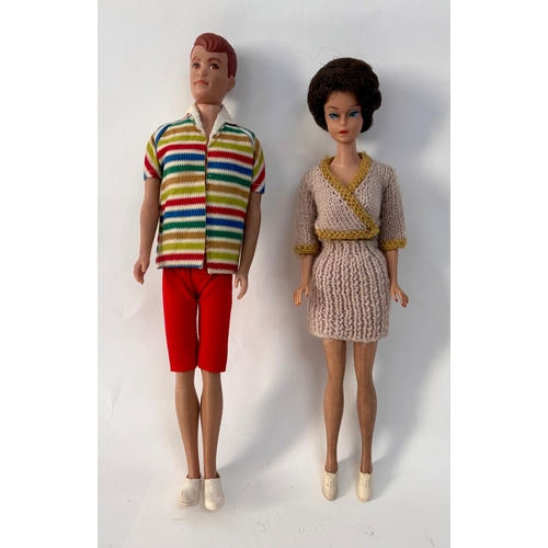 97 - An original 1960 dated Mattel Barbie's friend  'Allen', with contemporary clothing and shoes, togeth... 