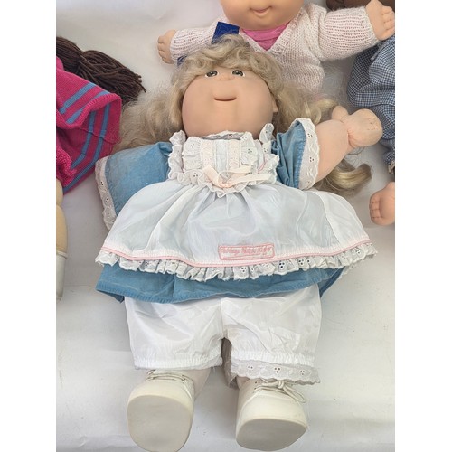 103 - Original Cabbage Patch dolls, a total of 6 with three birth certificates