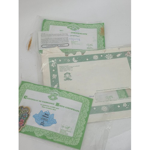 103 - Original Cabbage Patch dolls, a total of 6 with three birth certificates