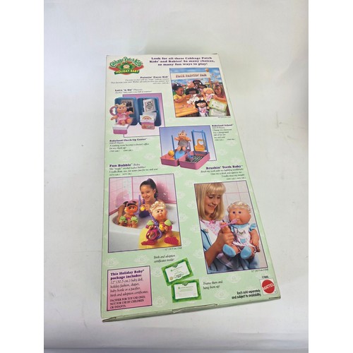 104 - Cabbage Patch Dolls, two special edition Holiday Babies in original boxes