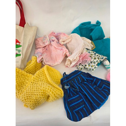 105 - Cabbage Patch Dolls, original 1980's Bag and assorted clothes