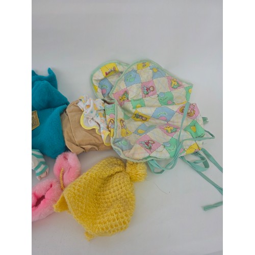 105 - Cabbage Patch Dolls, original 1980's Bag and assorted clothes