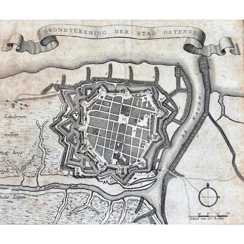 109 - Grondtekening der Stad Ostende(Ostend, Belgium)Amsterdam, 1739, possibly Tirion.A copper engraved an... 