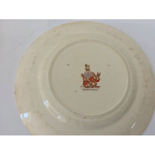 113 - Royal Doulton Bunnykins China lot, a total of 15 pieces to include a cup, plates and egg cups