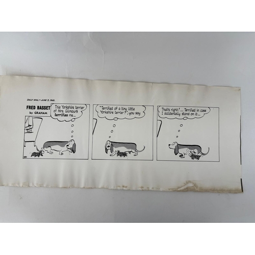 119 - Fred Bassett.10 original artists proofs from the Daily Mail in the 1950's, direct from the Artist Al... 
