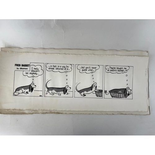 119 - Fred Bassett.10 original artists proofs from the Daily Mail in the 1950's, direct from the Artist Al... 