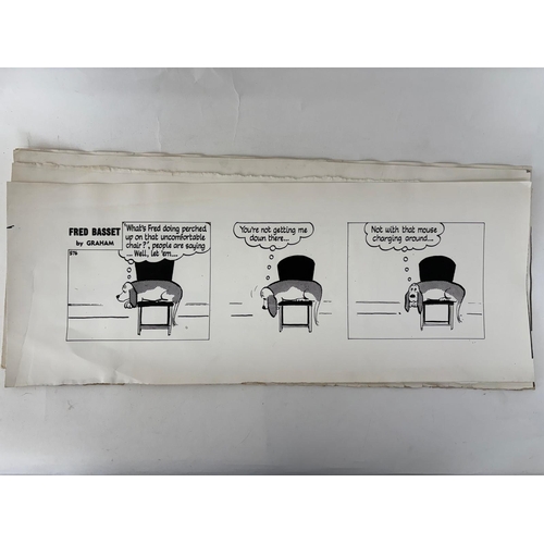 119 - Fred Bassett.10 original artists proofs from the Daily Mail in the 1950's, direct from the Artist Al... 