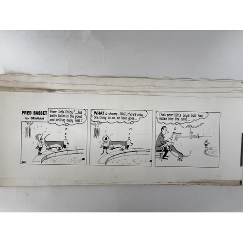 119 - Fred Bassett.10 original artists proofs from the Daily Mail in the 1950's, direct from the Artist Al... 