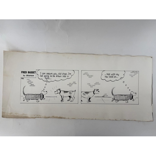 119 - Fred Bassett.10 original artists proofs from the Daily Mail in the 1950's, direct from the Artist Al... 