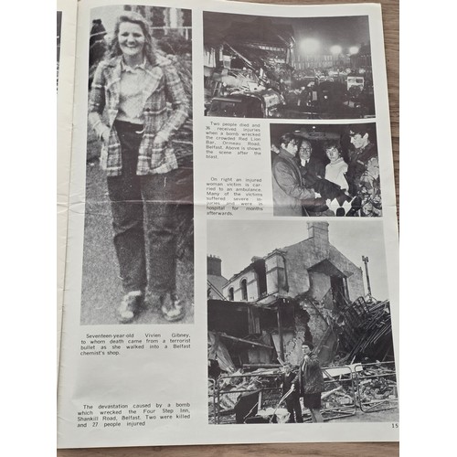 246 - Northern Ireland Conflict - A rare Northern Ireland Governement Anti IRA booklet. 16 pages