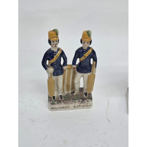 84 - Gordon Highlanders. A 19th style century Staffordshire flatback figure of a Gordon Highlander Soldie... 