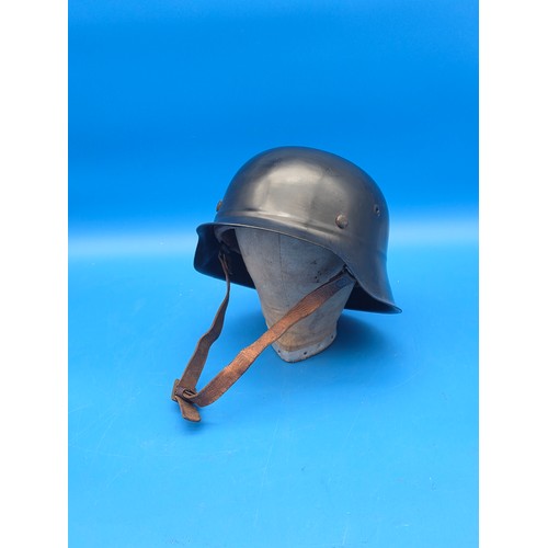 WWII era German Beaded Helmet. Steel shell construction with multi ...