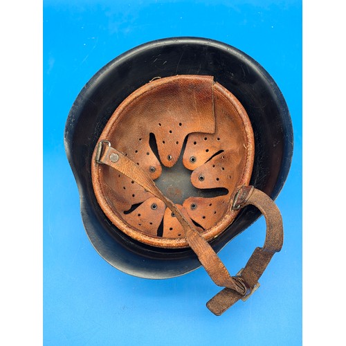 WWII era German Beaded Helmet. Steel shell construction with multi ...