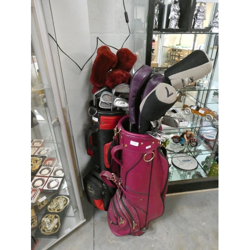 177 - 3 sets of golf clubs