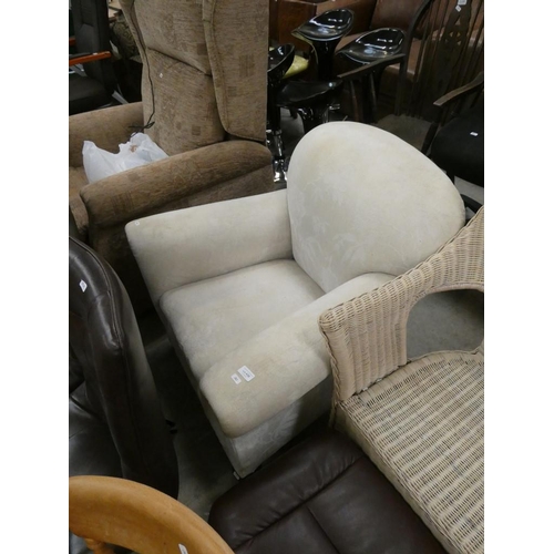 439 - Cream armchair