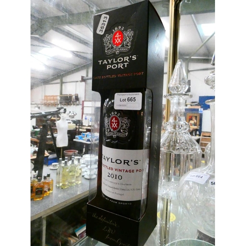 665 - Boxed Taylor's vintage port 2010