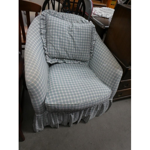 117 - Upholstered bedroom chair