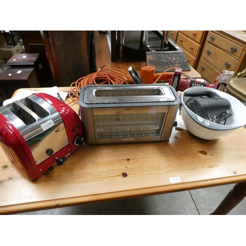 136 - Dualit toaster, Dualit food mixer & Kenwood toaster (not new)