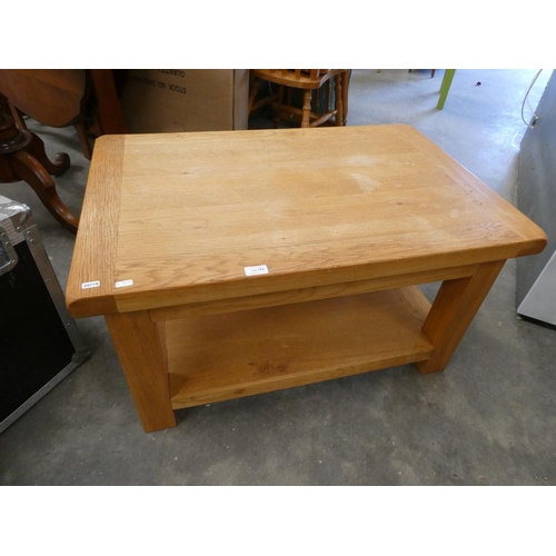 182 - Oak coffee table (50H 90W 60D cm)