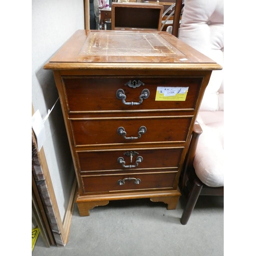 224 - Yew wood 3 drawer chest