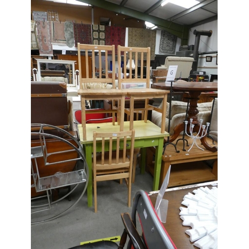 226 - Set of 4 beech dining chairs