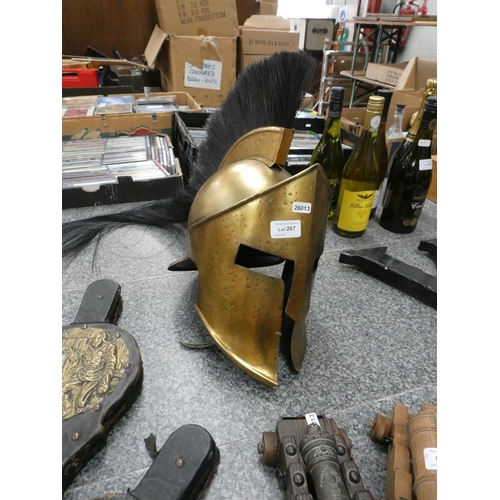 267 - Reproduction Greek helmet