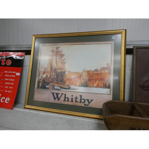 483 - Gilt framed Whitby print