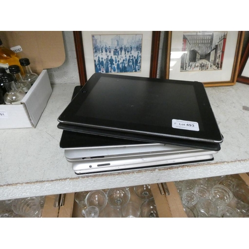 493 - 8 Apple iPads (as found)