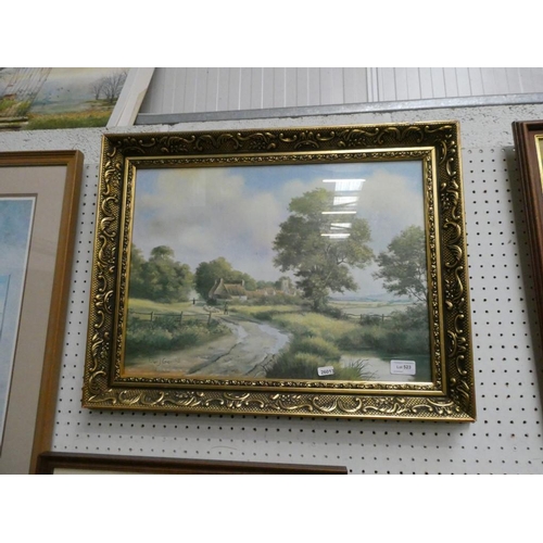 523 - Gilt framed Peter J. Greenhill print