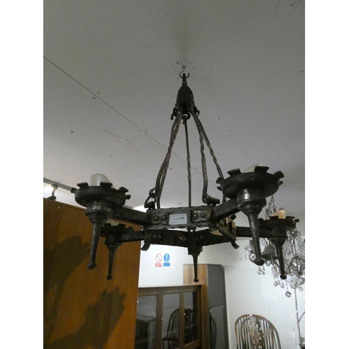 769 - Gothic ceiling light fitting