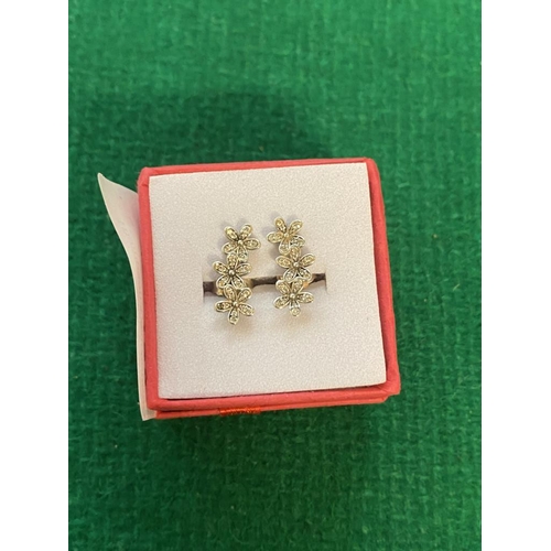 123 - Silver Pandora earrings